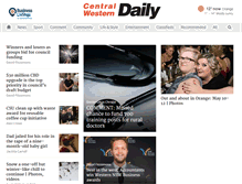 Tablet Screenshot of centralwesterndaily.com.au